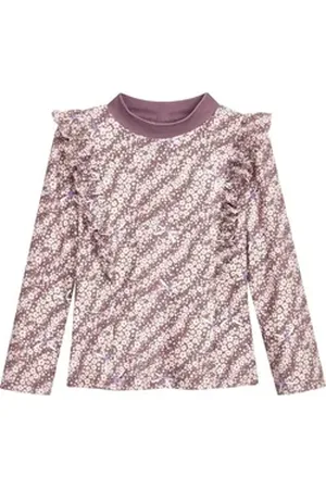 Playshoes Badeanzug Uv-Schutz Bade-Shirt Blümchen 1/1 Arm lila 74/80 - ca. 9-12 Monate