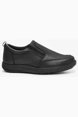 Next Slipper aus Leder für die Schule Klettschuh (1-tlg) schwarz 40 EU