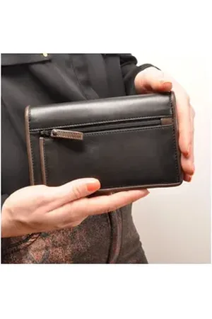 Berba Geldbörse Soft 249 - Geldbörse in schwarz-taupe