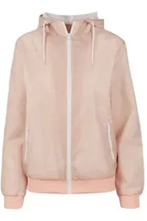 Build Your Brand Windbreaker Jacke Windrunner Damen Basic Hellrosa Jacket 4XL