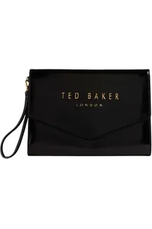Ted Baker Clutch Crinkie Crinkle Icon Pouch schwarz