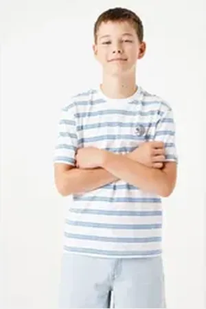 Garcia T-Shirt mit Logo Stickerei for BOYS weiß 164/170