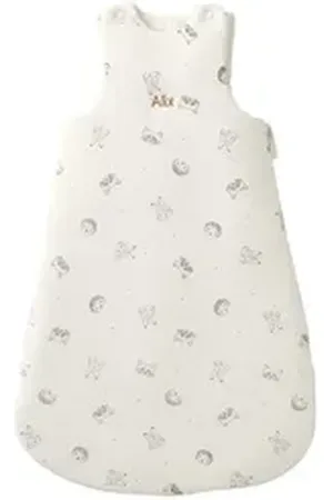 Vertbaudet Babyschlafsack Ärmelloser Baby Schlafsack KLEINE FREUNDE, Sommerschlafsack, 2 TOG weiß 68CM
