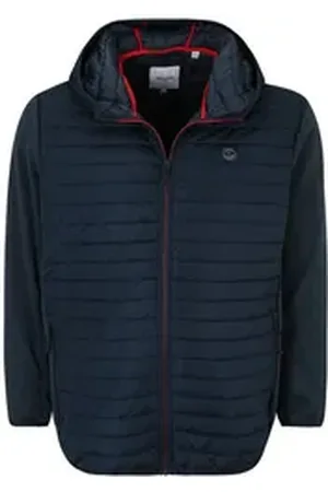 JACK & JONES Steppjacke JJEmulti (1-St) blau|grau 6XL