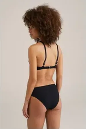 WE Fashion Bügel-Bikini-Top schwarz 34