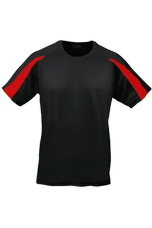 Just Cool Trainingsshirt Contrast Cool Sport T-Shirt + WRAP zertifiziert L