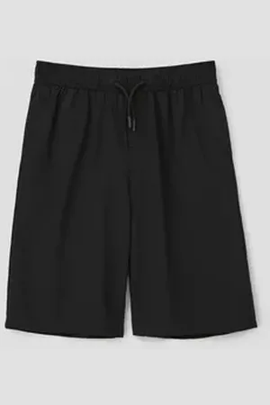 QS by s.Oliver Cargoshorts Bermuda mit angedeutetem Tunnelzug angedeuteter Tunnelzug schwarz 134