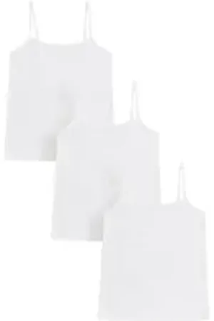 Next Trägertop Spitzen-Trägertops, 3er-Pack (3-tlg) weiß 146-152 (11-12 J.)