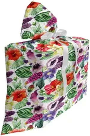 Abakuhaus Spielzeugtruhe Stoffbeutel für Partygeschenke mit 3 Bändern, Aquarell Calla Chinese Hibiscus bunt
