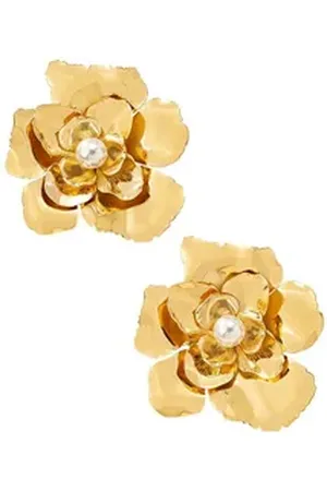 Karma Paar Ohrstecker Damen Blüten Legierung bunt verschiedene Farben Ohrschmuck modern (Blumenohrringe Blumenohrstecker), Damenschmuck Ohrringe Damenohrstecker goldfarben