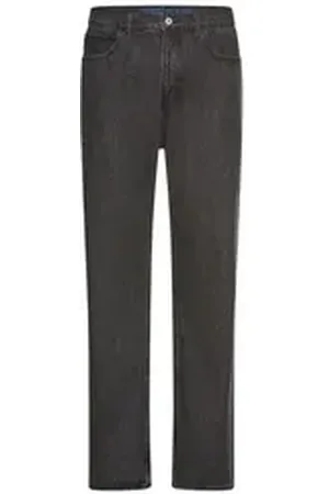 HUGO BOSS Blue Loose-fit-Jeans Nate in heller Waschung grau 30