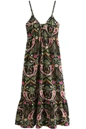 Next Midikleid Midikleid aus 100 % Baumwoll-Jersey (1-tlg) schwarz 96 (GB: 20 Tall)