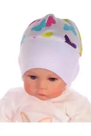 La Bortini Erstlingsmütze Baby Mütze Haube Mützchen für Neugeborene neutral bunt aus Baumwolle, elastisch, neutral, 34 35 36 37 38 39 40 41 weiß 37-40cm KU