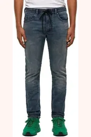 Diesel Sweatjeans Thommer 069NZ Herren Jeans Joggjeans Regular Slim Skinny blau