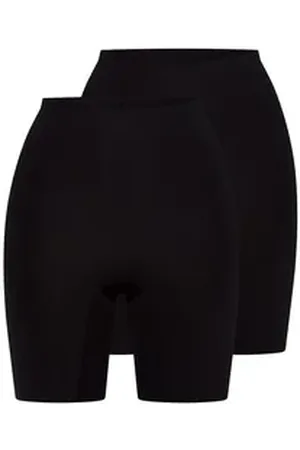 Mey Lange Unterhose 2er Pack Simply Better Invisibles (Spar-Set, 2-St) Langbein Schlüpfer - Blickdicht schwarz XL
