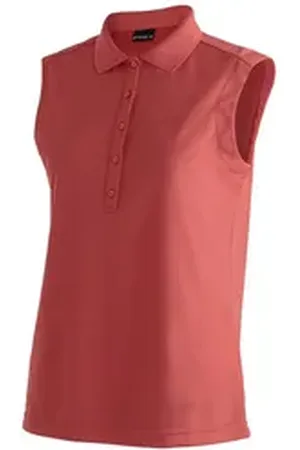 Maier Sports Poloshirt Ulrike sleeveless Damen Funktionsshirt, ärmelloses Freizeitshirt, Regular Fit rot 34