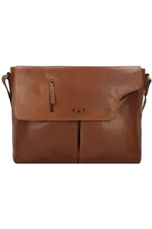 Greenburry Aktentasche Vintage, Leder braun