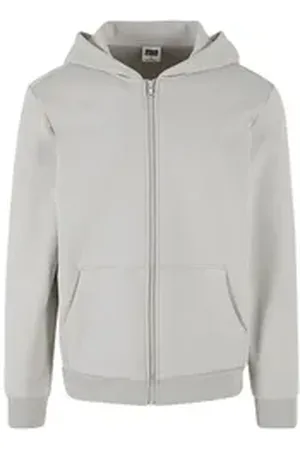 Urban classics Sweatjacke Herren Cozy Zip Hoody grau 4XL