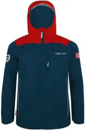 TROLLKIDS Regenjacke Kids Bergen Jacket blau 164 Kinder