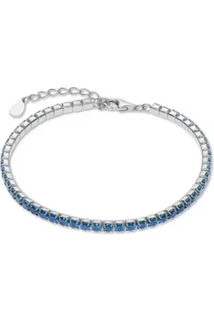 CHRIST Silberarmband, Trendig blau|silberfarben