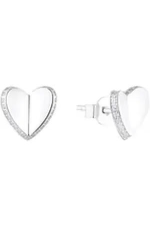 QS by s.Oliver Paar Ohrstecker 2035757, Silberschmuck für Damen silberfarben