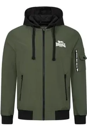 Lonsdale London Kurzjacke Shalford Jacke Mit Kapuze Schmale Passform grün XL