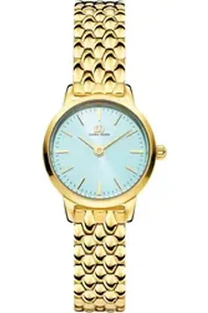 Danish Design Quarzuhr Damenuhr IV77Q1268 Akilia Mini Gold Husky Blue Edelstahl, (1-tlg)