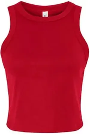 Bella + Canvas Tanktop Women ́s Micro Rib Racer Tank Damen Top XL