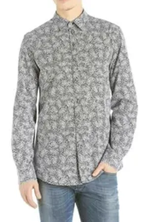 Diesel Langarmhemd S-GIAMMA CAMICIA schwarz S