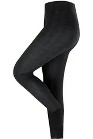 ESPRIT Feinstrumpfleggings Check (1 St) mit Komfort-Bündchen schwarz 38-40
