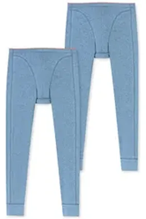 Schiesser Lange Unterhose 95/5 Originals (2-St) long john unterwäsche blau 8