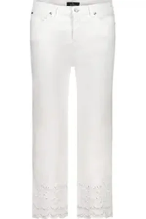 monari 2-in-1-Hose ?-Jeans mit Stickerei cream 42