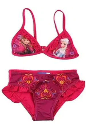 Disney Frozen Triangel-Bikini Die Eiskönigin Bikini Anna und Elsa rot 110