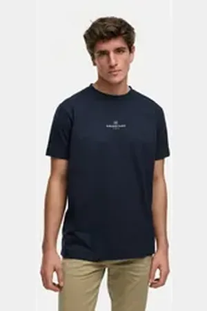 Kronstadt T-Shirt KSConrad Organic T-Shirt mit Rundhals-Ausschnitt aus 100% Bio-Baumwolle blau L