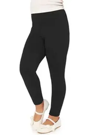 Merry Style Leggings Mädchen Lange Hose Freizeithose mit weitem Bein MS10-130 (1-tlg) aus Viskose, elastischer Bund schwarz 128