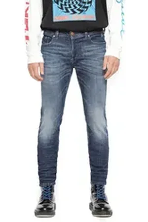 Diesel Skinny-fit-Jeans Sleenker 084UI Herren Jeans Hose Slim Skinny blau W28