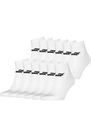 PUMA Socken Elements Quarter Kurzsocken (Set, 6-Paar) kurzer Schaft, Logo weiß 39/42