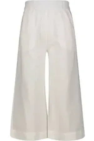 Kate Storm Culotte Damen Culotte aus Leinen und Baumwolle (1-tlg) weiß L
