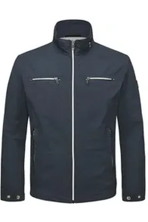 Milestone Sommerjacke MSBrandon Logo Badge blau 48