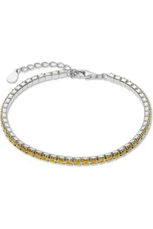 CHRIST Silberarmband, Trendig gelb|silberfarben