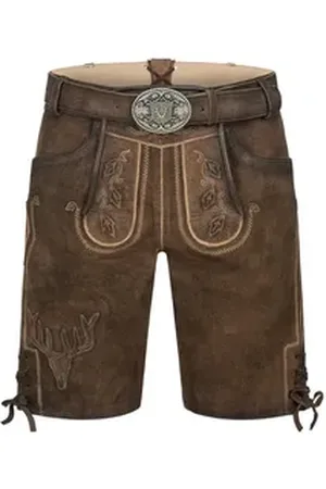 KRÜGER Trachtenlederhose Werner Herren braun 60