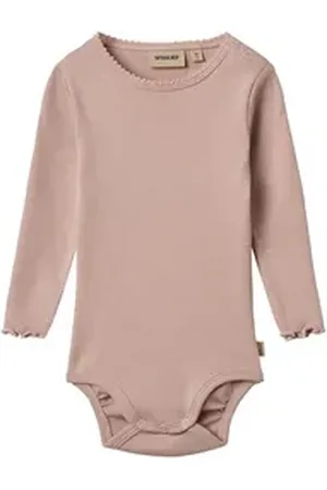 WHEAT Langarmbody Rib Body L/S Regitze rosa 86