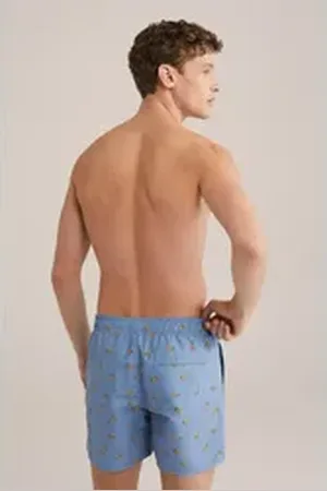 WE Fashion Badehose blau|grau|grün XL