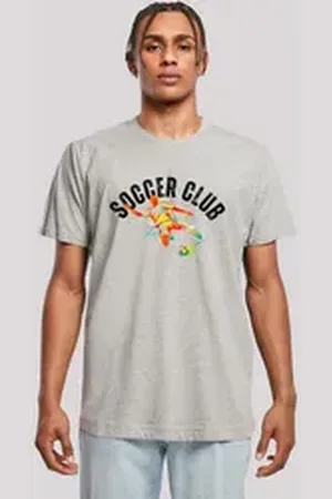 F4NT4STIC T-Shirt Soccer Club Sport Fan Artwork Premium Qualität grau 4XL