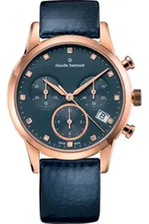 Claude Bernard Quarzuhr 10231-37R-BUIPR1 Damenuhr Classic Chronograph 35mm 5ATM 10231-37R-BUIPR1 Damenuhr Classic Chronograph 35mm 5ATM