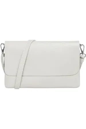 CASPAR Clutch Abendtasche Damen Leder Handtasche - CLASSIC LINE - Modell No.835, leicht, elegant & unempfindlich - 100% Echtleder - Handmade in Italy beige