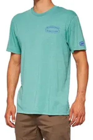 100% T-Shirt Infinitee T-Shirt - Ocean Blue Heather (1-tlg) blau