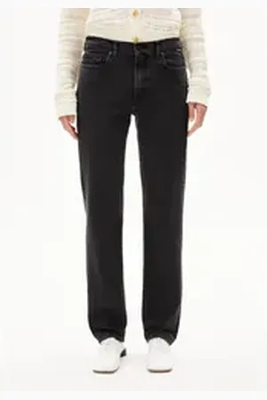 Armedangels Straight-Jeans CARENAA Damen (Comfort-Stretch, 1-tlg., Slim Fit) ebony braun 29/30