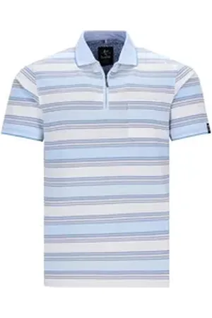 HAJO Poloshirt Poloshirt in Feinpikee und stay fresh-Qualität blau 3XL