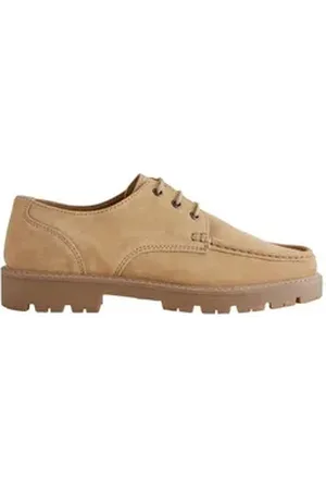 Next Schuh mit Blatteinsatz und Profilsohle Schnürschuh (1-tlg) beige 43 EU